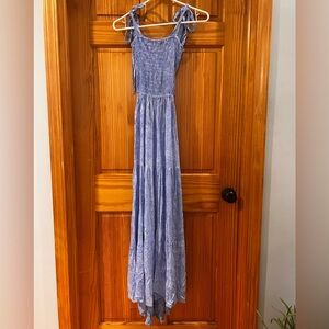 Tiare Hawaii Light Blue Maxi Dress